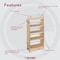 Rev-A-Shelf Maple Wood; Steel, Natural Maple, 5 in W, 23 in H, 10.75 in D 448-HP-523C - alternate 4